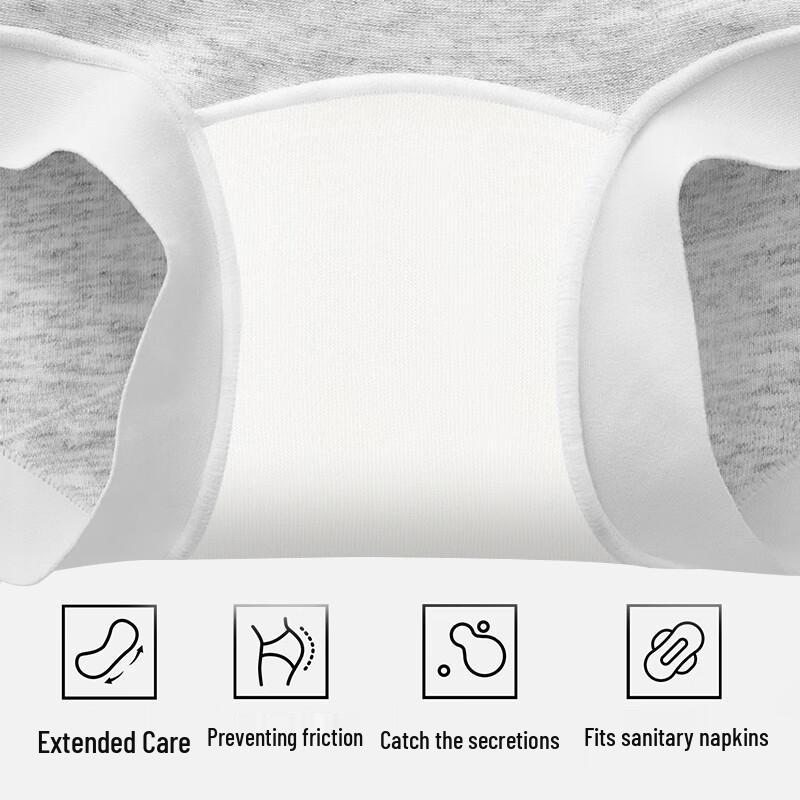 MaoRen Women's Antibacterial Cotton Seamless Boxer Briefs