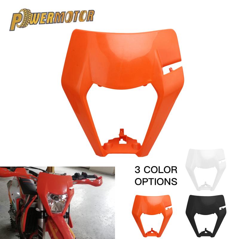 For KTM  Enduro Motorcycle Headlight Plate Housing Plastic Fairing EXC 300 SX XC SXF EXCF 125-500 Dirt Bike Motocross Modified
