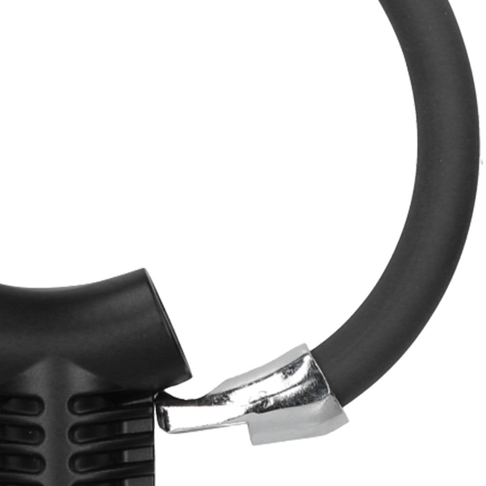Black Bicycle Ring Lock Zinc Alloy Bicycle Security Lock Durable Bike Cable Lock  Outdoor Use