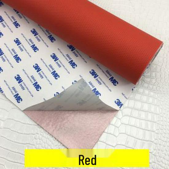 Selbstklebendes perforiertes Ledermuster für den Autoinnenraum: Türverkleidungen, Lenkrad, Decke, Kopfstütze, DIY 3M-Rückseite.