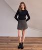 Lapineatteullie Classic Tweed Skirt Pants Red
