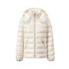 GIOVANNI VALENTINO Women's Hooded White Duck Down Jacket