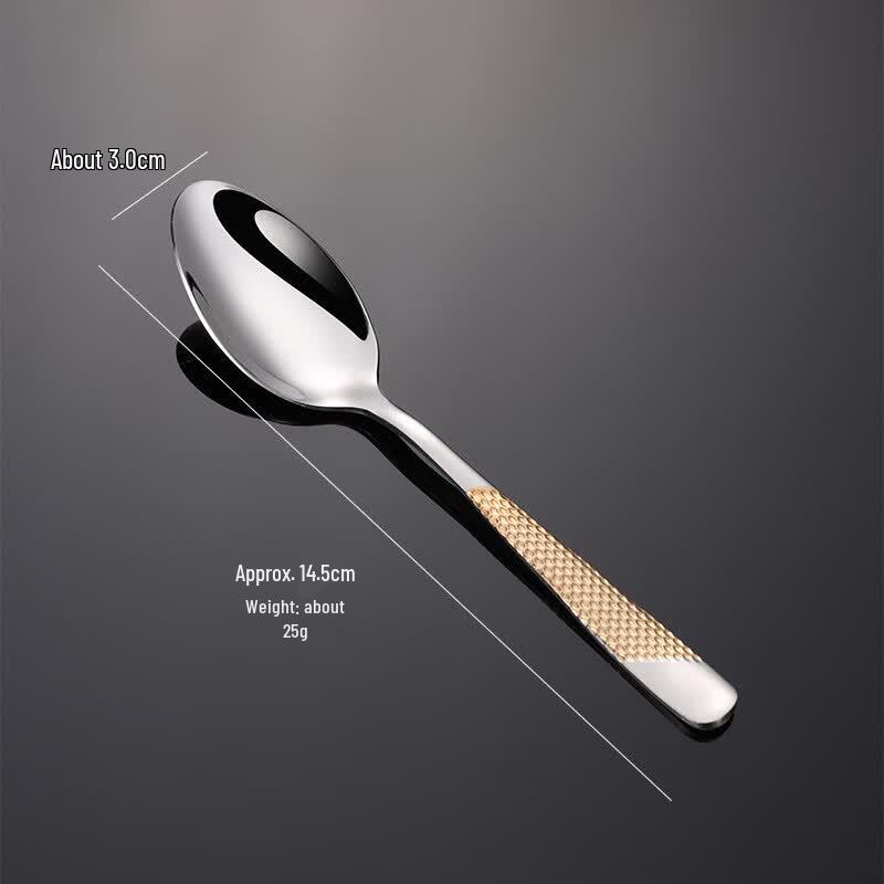 Qianxing Star Diamond 410 Stainless Steel Gold-Plated Cutlery