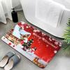 50x80cm Christmas Themed Pattern Soft Nonslip Living Room Floor Mat Carpet Home Decor