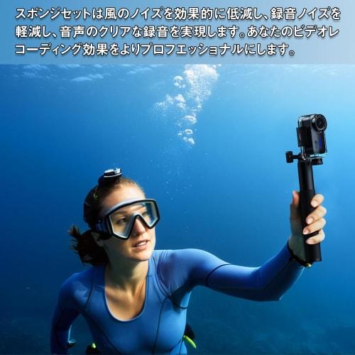 Replacement Microphone Windshield Cover for Insta360/X4, Includes Microphone Sponge for Noise Reduction and Reduces Wind Noise, Pack of 6 (Black)