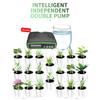 Sistem automat de udare cu pompă dublă pentru 20 de plante în ghiveci Kit de irigare cu program programabil pentru 30 de zile