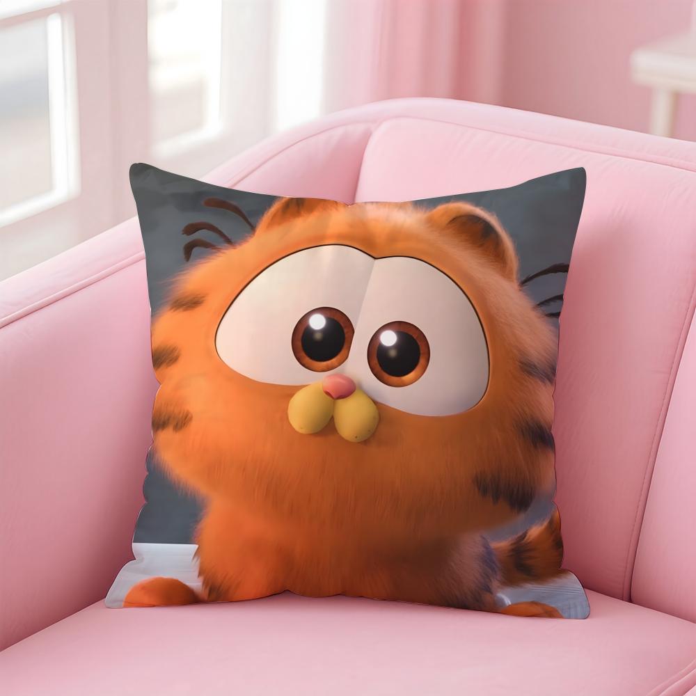 Garfield Cushion Cover Home & Car Multi-Scene Pillow Cover - Reversible, Soft & Durable for Daily Use