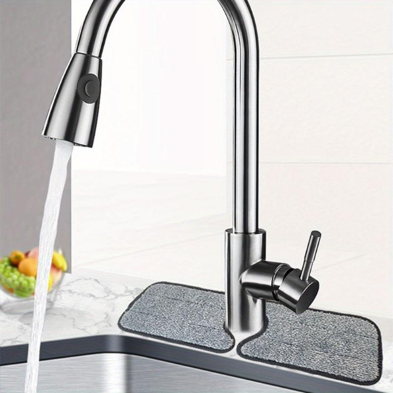 Kitchen Sink Anti-sprinkler Mat Faucet Countertop Anti-splash Mat Microfiber Absorbent Mat