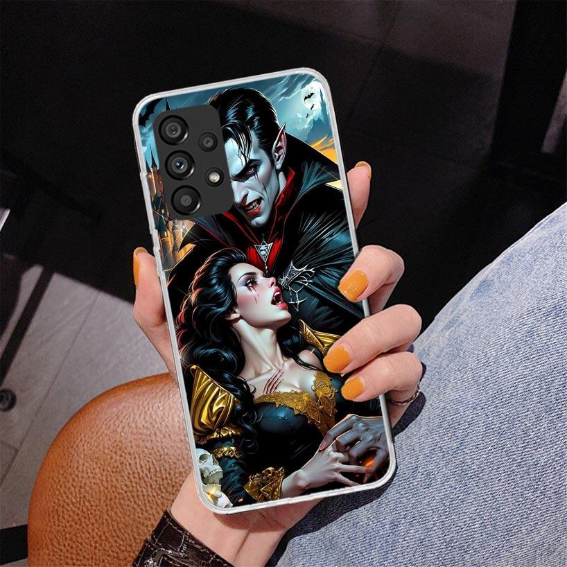 Gothic Vampire Scarlet Art Phnoe Case for Samsung Galaxy A17 A37 A57 A16 A26 A36 A56 A15 A14 A13 A55 A54 A53 A35 A34 A33 A25 A24