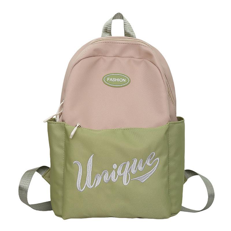 

Stylish And Trendy Large Capacity Nylon Backpack For Boys And Girls With Alphabet Design светло-зеленый