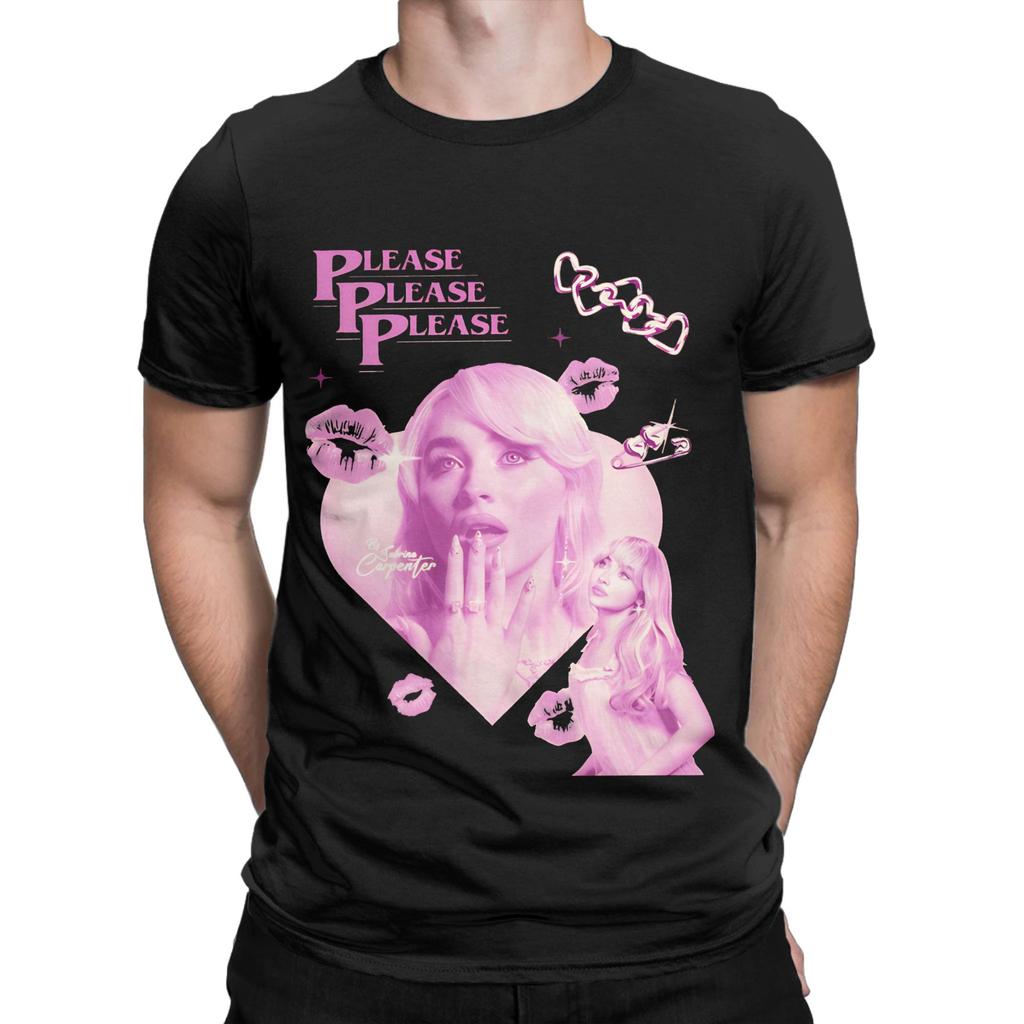 Sabrina Carpenters   T-Shirt Summer  Cotton T Shirts For Men Leisure Casual Tee Shirt Short Sleeve Y2K Funny Tees