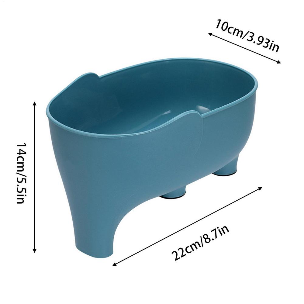 Sink Strainer Elephant Drain Basket Multi-purpose Kitchen Storage Drain Basket Hanging Drainer Rack Kitchen Sink Drain Basket синий