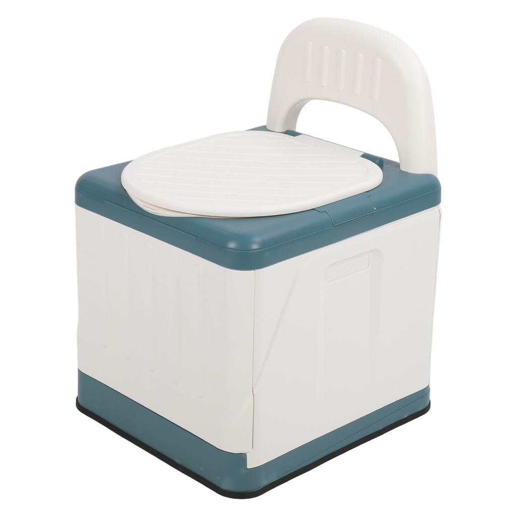 Portable Toilet Foldable Strong Load Bearing Mobile Bedside Commode Chair with Wide Seat for Adults Elderly Pregnancy