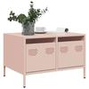 VidaXL TV Cabinet Pink 68x50x43.5 Cm Cold-rolled Steel, TV Stand, TV Buffet, Hi-fi Cabinet, TV Bench, Metal Cabinet, 851239