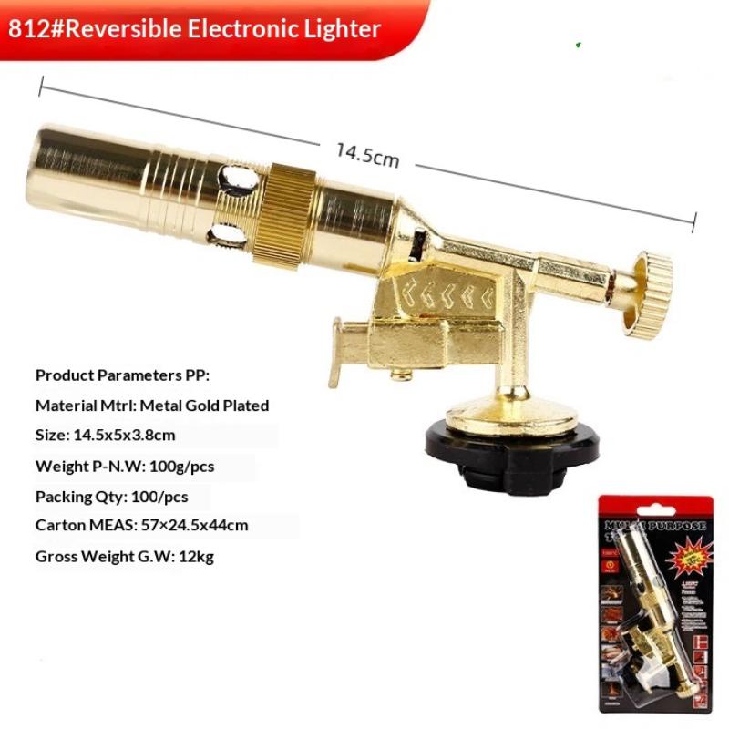High-Temperature Gas Burner Welding Torch Gold Portable Welding Gas Torch Flame Gas Blow Torch For Bbq Welding & Cooking
