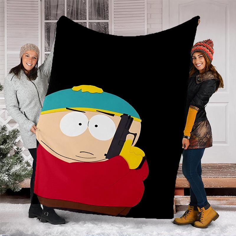South Park Theme Printed Blanket - Perfect for Couch, Bed, Travel & Outdoor Use | Machine Washable, Cozy & Durable.