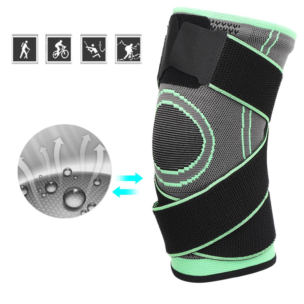 Outdoor Sport Compression Kneepad Fixed Belt Kneecap Fitness Training Protective GearL