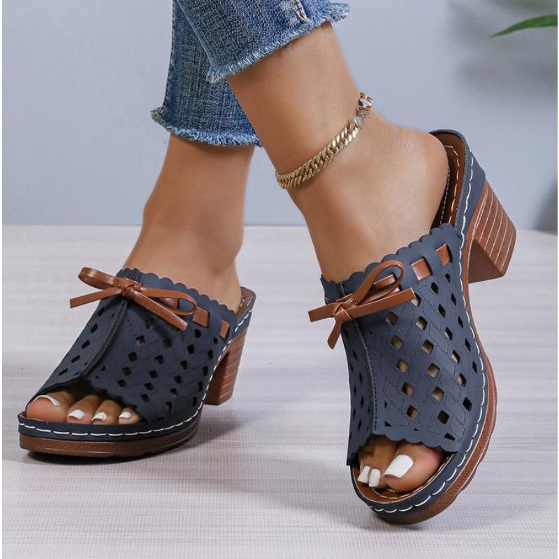 

Модные новые женские сандалии на танкетке, премиальные ортопедические сандалии с открытым носком, женские уличные/домашние мягкие повседневные туфли на платформе в ретро-стиле 43 королевский синий