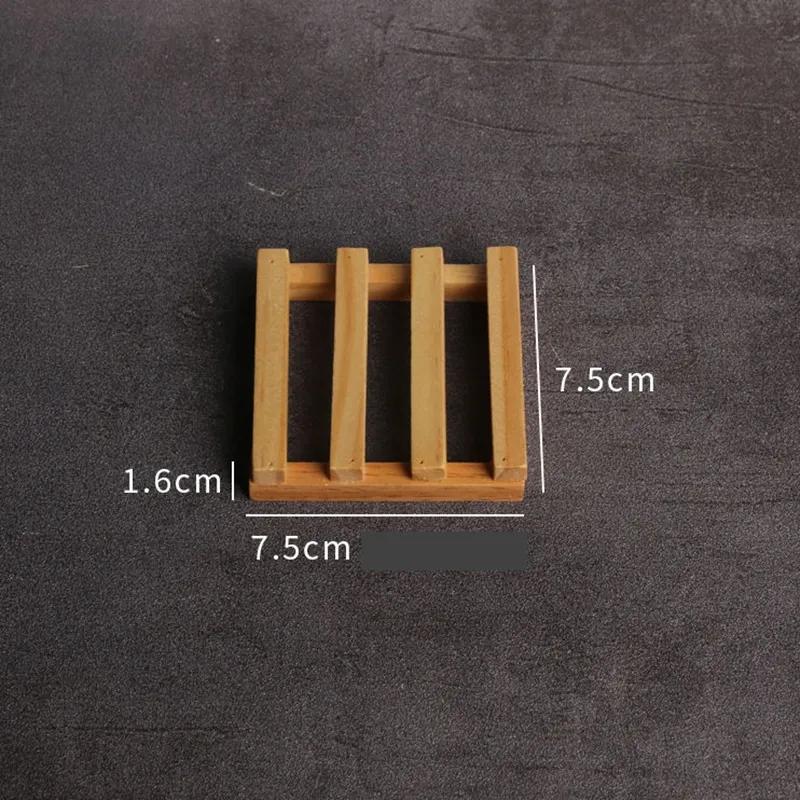 Săpuniere din Lemn Natural cu Drenaj, Suport Farfurie, Suporturi Tip Cutie, Duș, Săpunuri pentru Spălarea Mâinilor, Suport YLE055