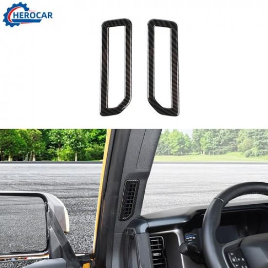 2pcs Front A-pillar Air Vent Outlet Cover Trim Accessories For Ford Bronco +