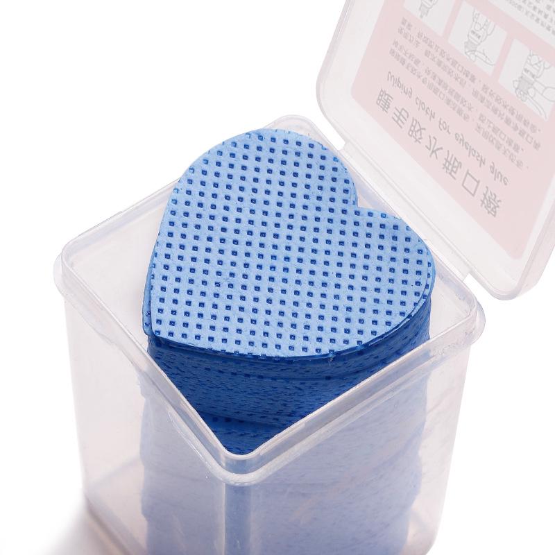 Candy Heart-Shaped Magic Cotton Eyelash Glue Cleaning Pads