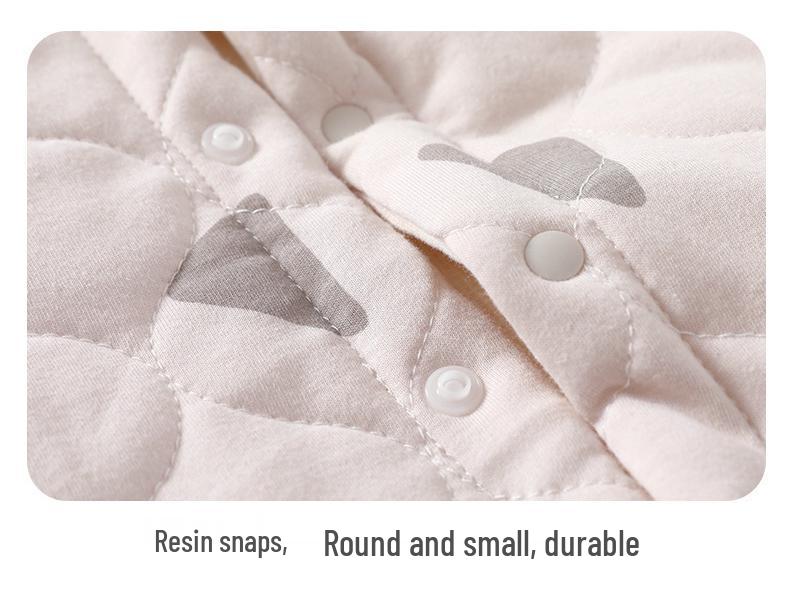 Baby Cotton-Padded Quilted Two-Piece Set with High-Waisted Belly Protection for Autumn/Winter