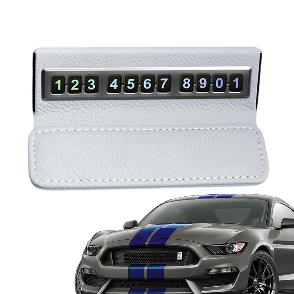 

Car Parking Number Plate Temporary Foldable Auto Parking Plate Number Card Vehicle Park Phone Numbers Plate for Car Dashboard серый
