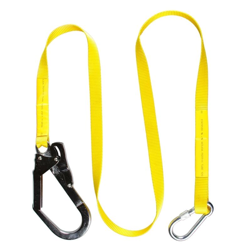 652F Steel Hook Safety Belt 180cm Not Fall Harness Lightweight Steel Climbing Rope for Outdoor Activity & Roofing Job