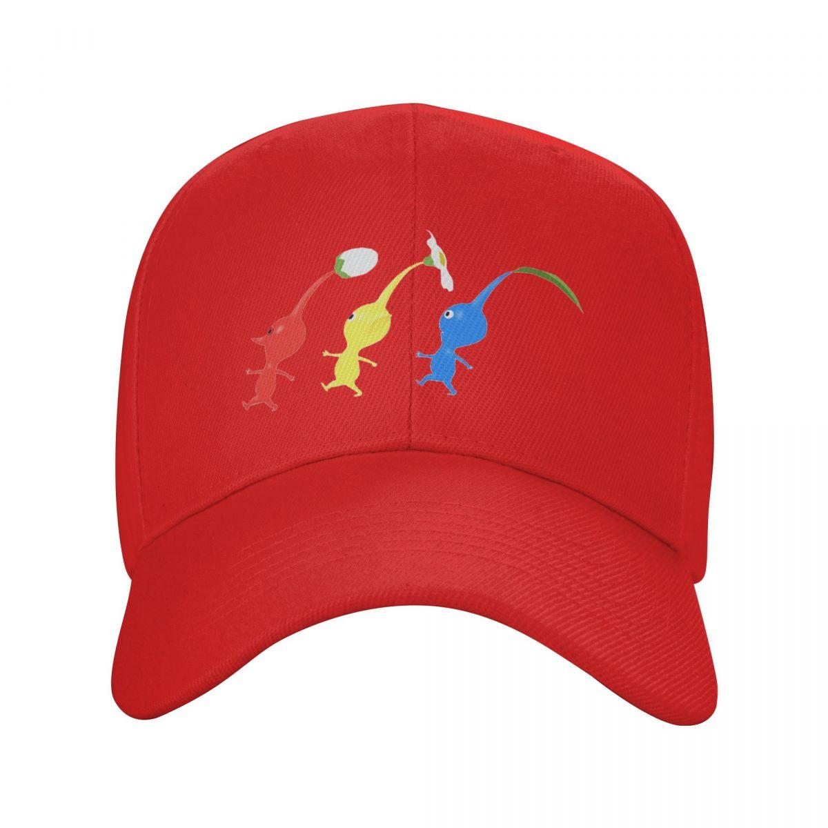 

Винтажные милые кепки-бейсболки из игры Pikmin, модные головные уборы для мужчин и женщин, уличная кепка, бейсболка One Size