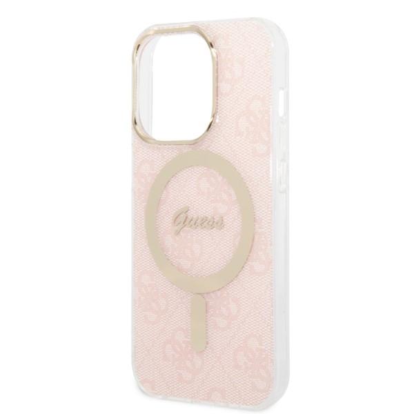 Etui do iPhone 14 Pro Guess MagSafe Różowe