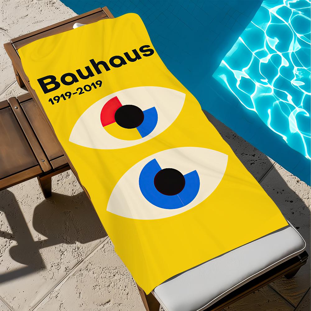 Towel Gift B-Bauhaus Words For Quote Travel Gym Sauna Travel Spa Shower Camping Quick Dry Sports Beach Towels Soft Pool