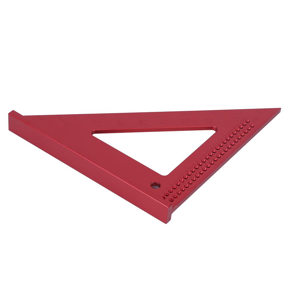 Woodworking Hole Scribing Gauge 45 90 Degree Aluminum Triangular Ruler Carpenter Marking Tool