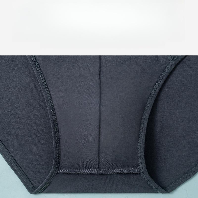 4 Pcs Men's Briefs Breathable Underwear Soild Color Cotton Panties L XL 2XL 3XL 4XL 5XL