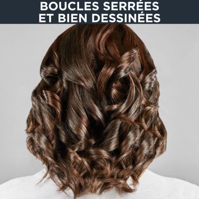 Rowenta cf2119f0 fer à boucler 16 mm, revêtement céramique, embout isolant, cordon rotatif, boucles parfaites, anneau de suspension