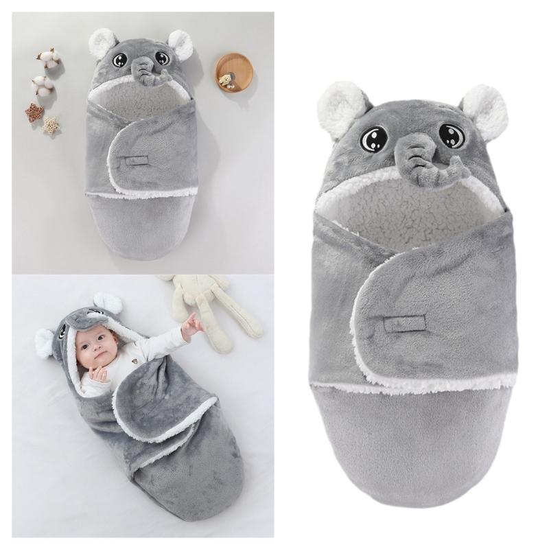 Neugeborenen Baby Wickeldecke Herbst Winter Pucktücher Handtuch Cartoon Schlafsack Weich Warm Kreißsaal Empfangsdecken