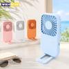 Ultra-dünner tragbarer Taschenventilator 3-stufig einstellbarer Wind Handventilator Schreibtisch Outdoor Reise Schlafsaal Schreibtisch USB-Aufladung