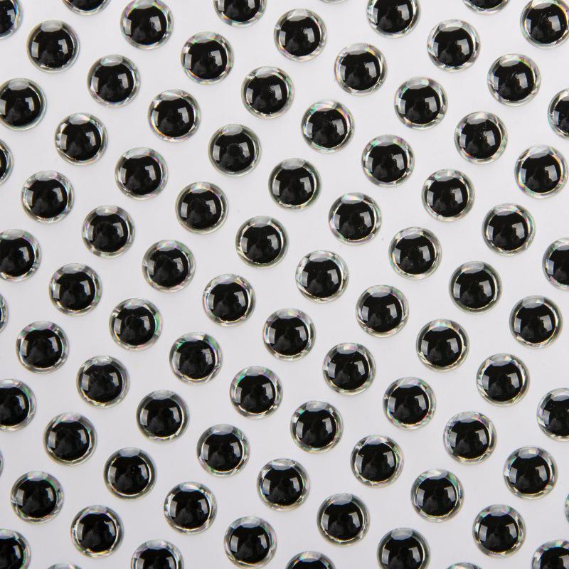 3D Self-Adhesive Large Realistic Fisheye Stickers 6mm (500 pcs)