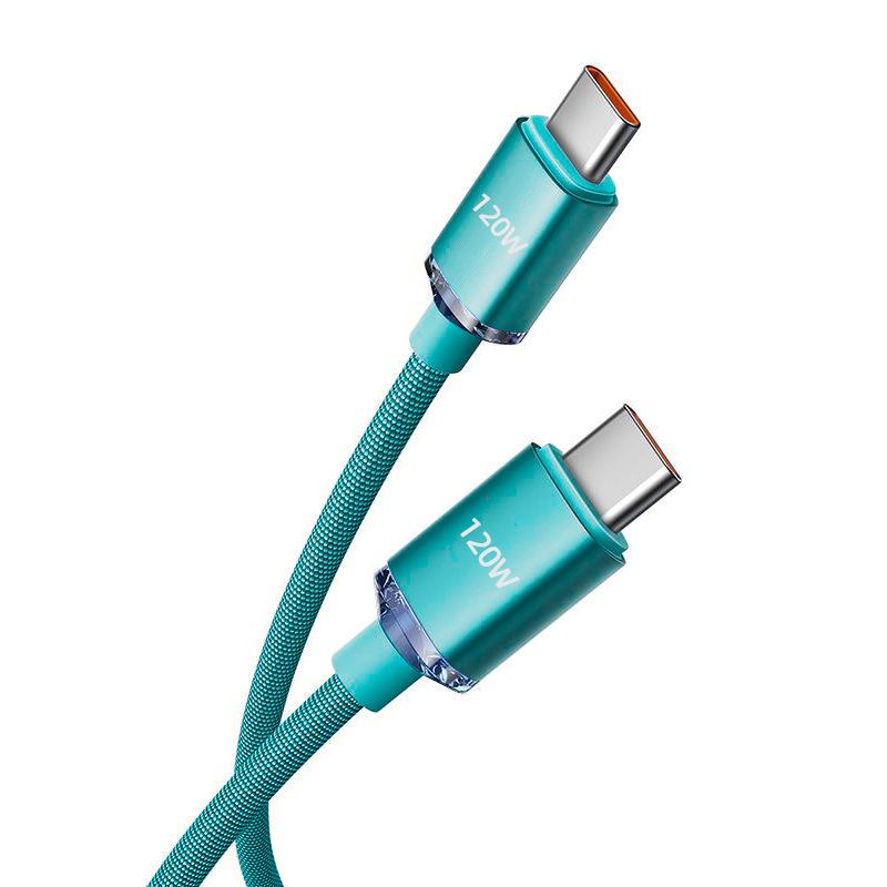NEW 120W USBA To Type C To USBC Cable For iPhone 15 16 17 Series PD Fast Charging USB C Data Cord For Xiaomi OPPO Samsung