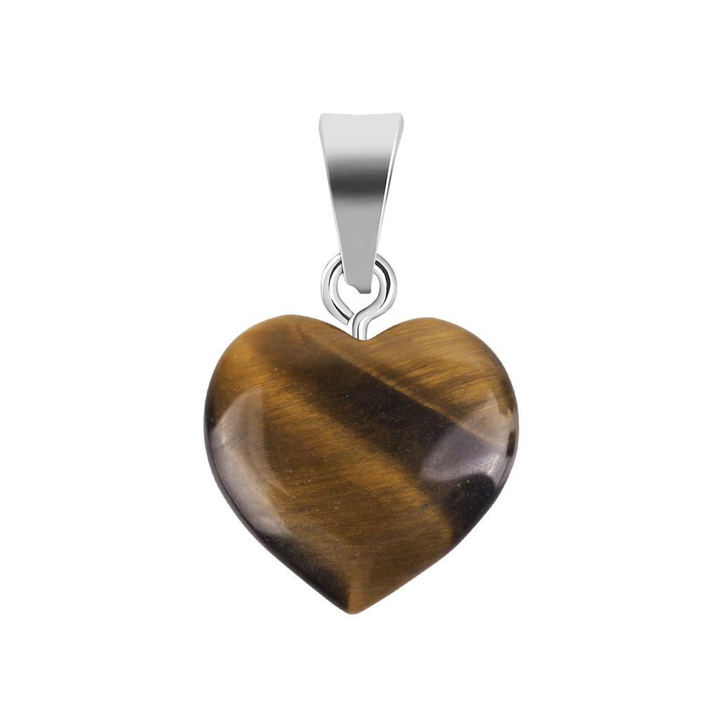 Natural Stone Heart-shaped Pendant Necklace DIY