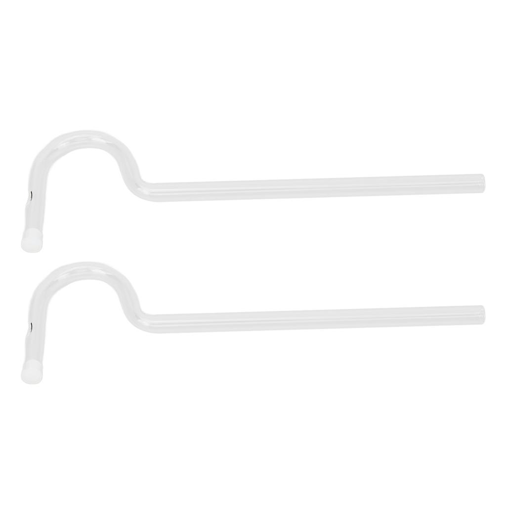 Glass Straws Set Reusable Long Flute Shape Drinking Straws Glass Set with Cleaning Brush