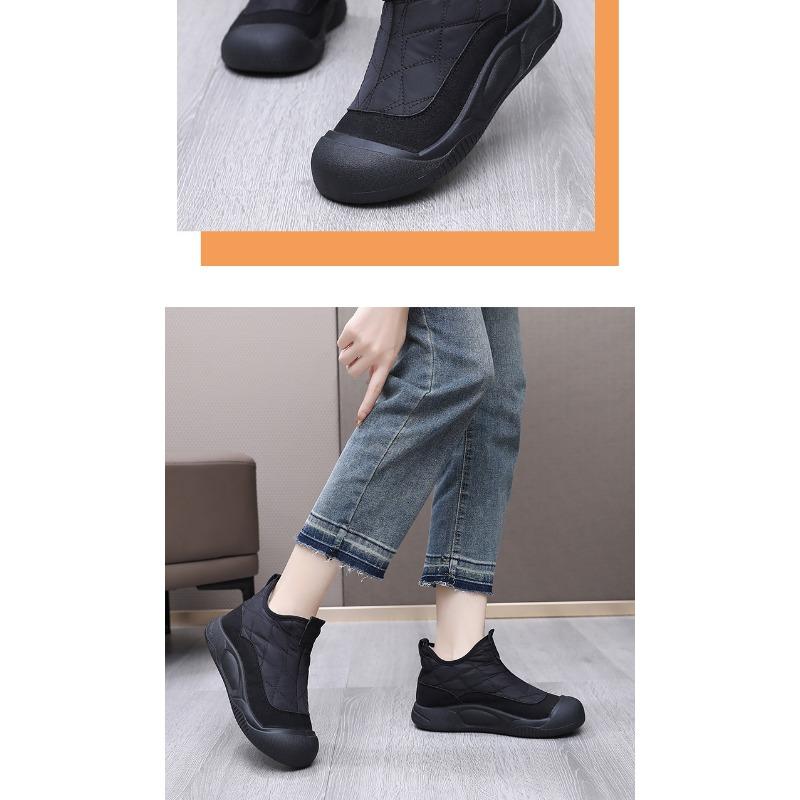 Snow Boots Women's New Fleece Thickened Non-slip Warm Boots for Winter 2025 Mom Shoes for Middle-aged and Elderly Cotton Shoes