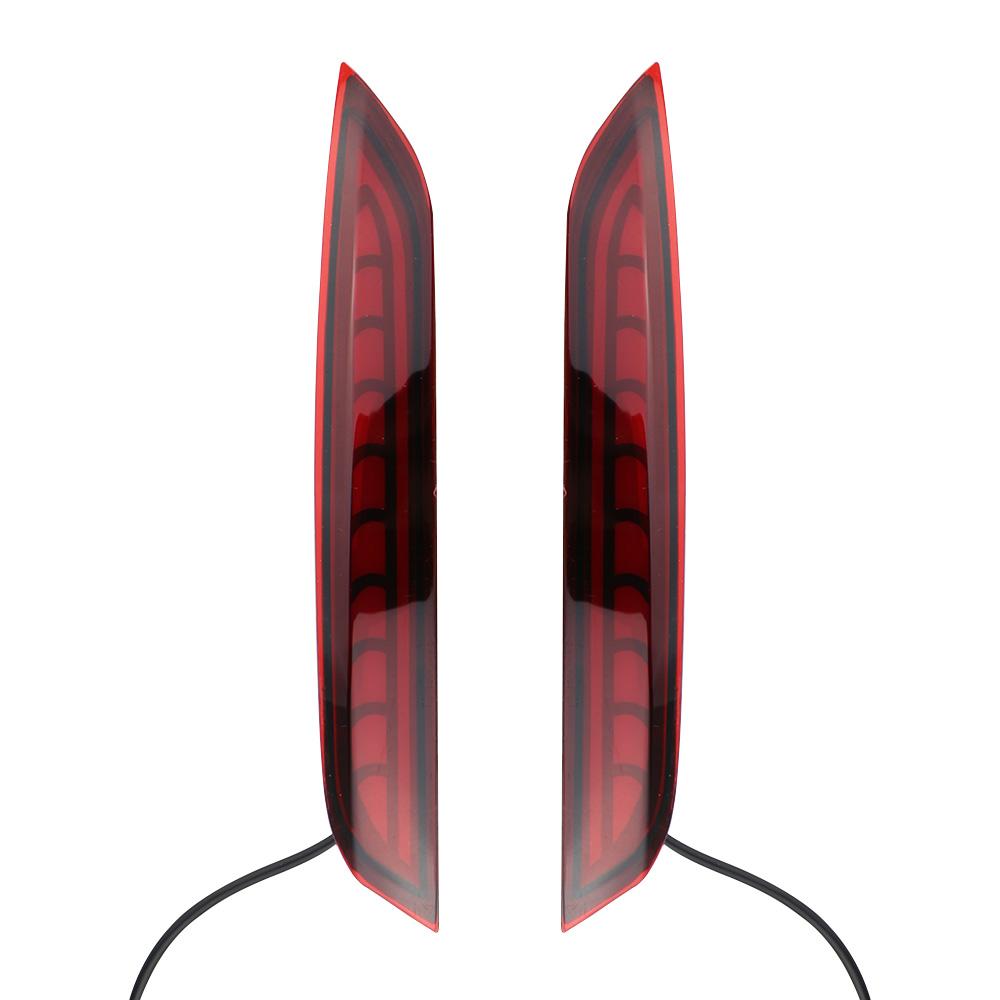 

2 шт. Задний фонарь бампера Стоп-сигнал для Volkswagen Vw Polo 2014-2018 Автомобильный мигающий многофункциональный отражатель Задний противотуманный фонарь style A