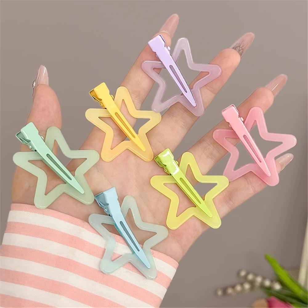 Colorful Star BB Hair Clips Cute Side Barrettes Hair Grip High Quality Star Hairpin