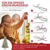 Artificial Christmas Tree, Fir Tree, incl. Artificial Snow, LED Lights, 180 cm, Green + White
