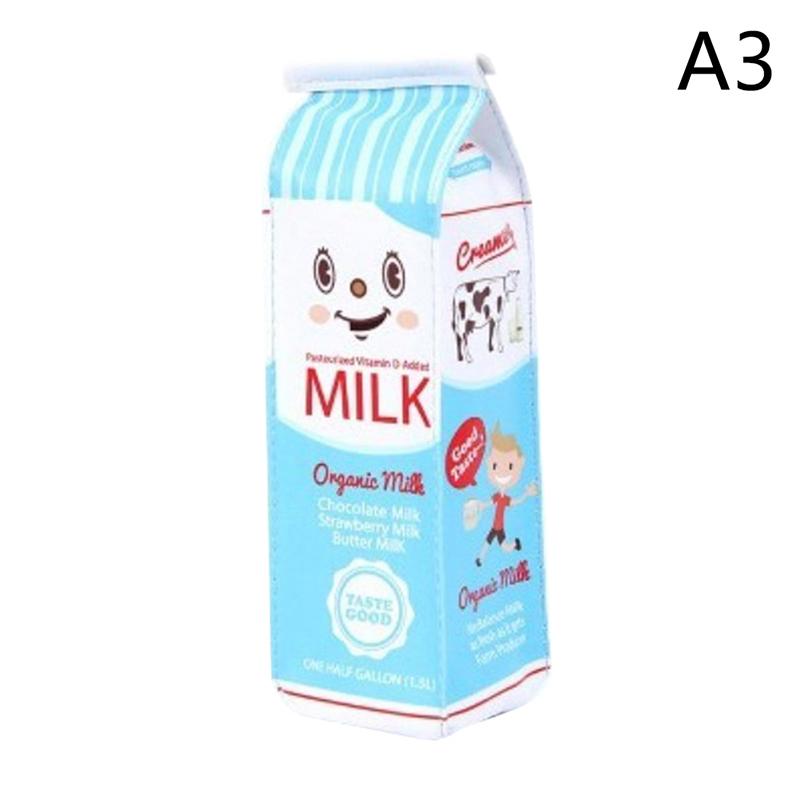1 Pcs Kawaii Pencil Case Milk Square Gift Estuches School Pencil Box