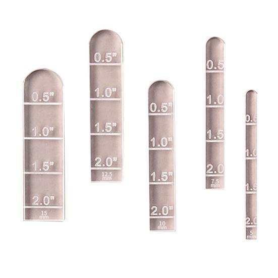 5 Pcs/Set Clay Arch Guide Polymer Clay Earrings Tools Acrylic Rainbow Arch Guides for Polymer Clay Jewelry Making DIY Crafting