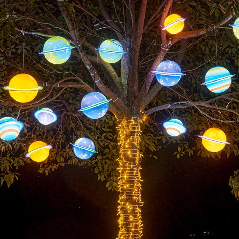 Jupiter Led Venus Planet Light Hanging Lamp For Kid Room And Outdoor Decor