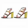 Pristine Valentino Garavani Sandals Rockstud Ankle Sandals 36 KW2S0838 Used