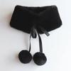 Thickened Imitation Fur Rabbit  Scarf Warm Plush Neckerchief Fashion Women Shawl  Women