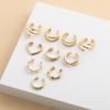Ear Bone Clips Are Very Simple, C-shaped Letters Without Ear Piercings, Ear Clips 10-piece Set, Yiwu Jewelry.